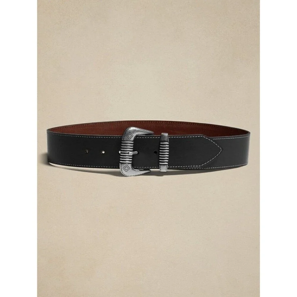 Banana Republic Heritage Etched Buckle Waist Belt M
